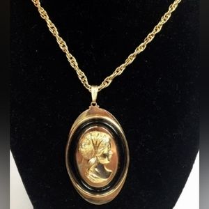 Vintage Cameo Silhouette Pendant